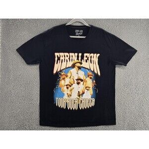 Carin Leon Shirt Mens XL Black Boca Chueca Tour 2024 Concert Graphic Tee Music